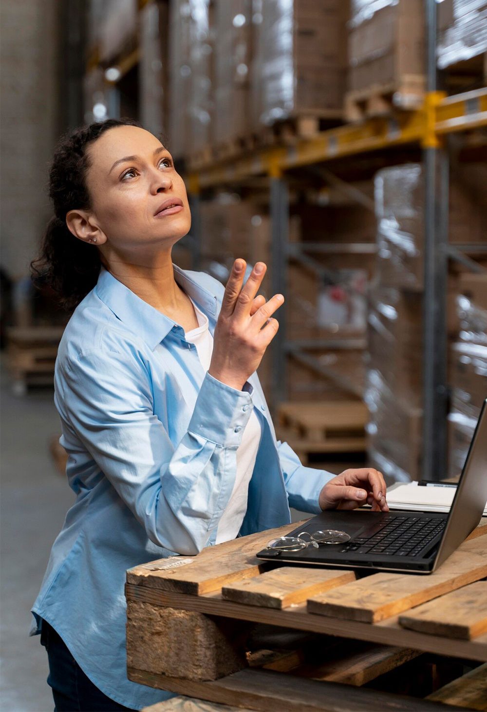 woman-working-warehouse
